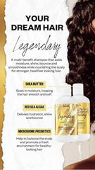 IGK Legendary Dream Hair conditioner bottle close-up emphasizing softness and moisture benefits.