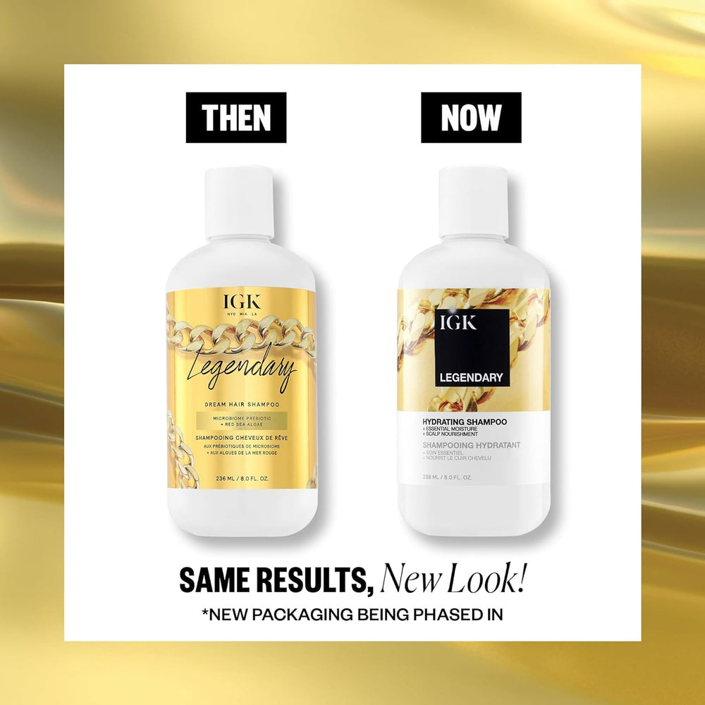 IGK Legendary Dream Hair texture close-up demonstrates smoothness and bounce.