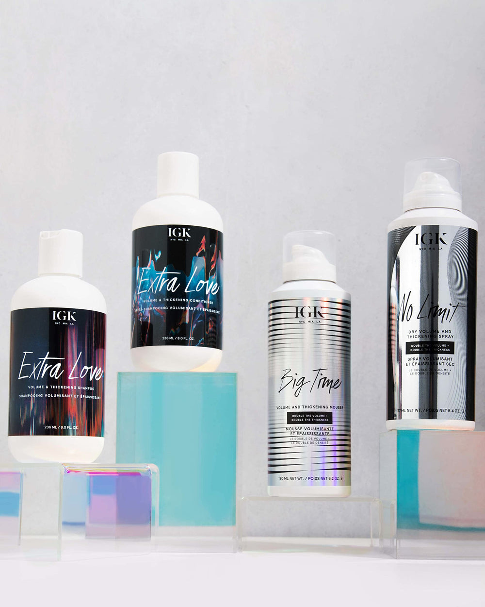 IGK No Limit styled hair displaying flexible hold without stiffness.