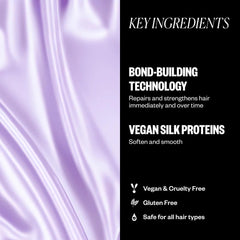 IGK Overnight bond-building mask application close-up demonstrates hydration