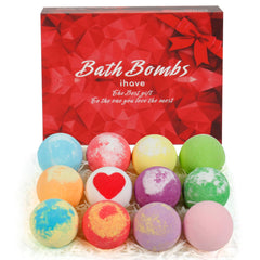 iHave christmas gift-pack bath bombs brighten holiday baths with fun scents.