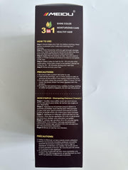 IIIMEIDU Hair Dye Shampoo 500ml packaging designed for home use.