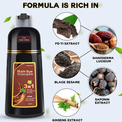IIIMEIDU Hair Dye Shampoo gloves included for easy, mess-free application.