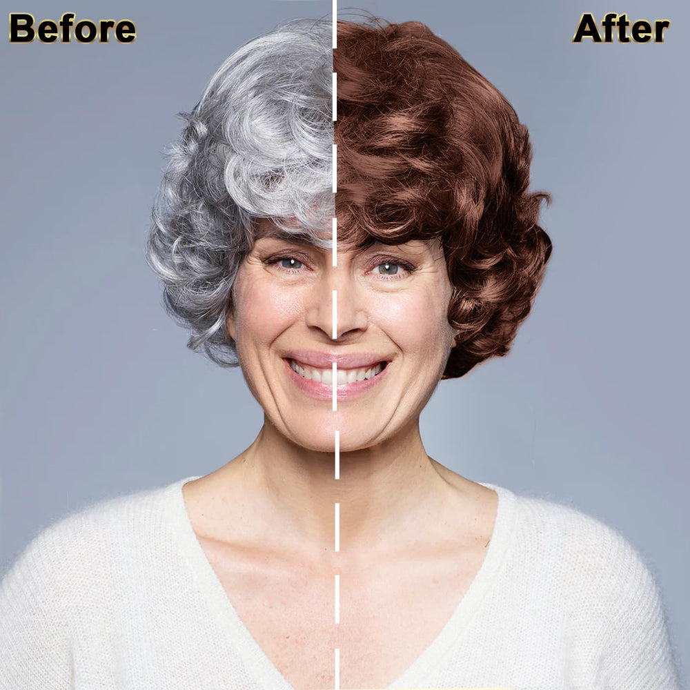 IIIMEIDU Hair Dye Shampoo massage action for 5-10 minutes enhances color and shine.