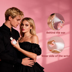 Heart notes of rose and lily of the valley in Ikeda Women's fragrance for romance.