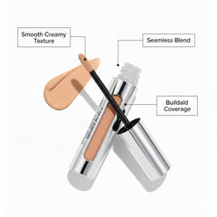 Il Makiage concealer tube with precision dispenser for controlled coverage