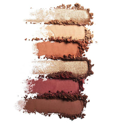 ILIA palette close-up swatches showing pigment depth and smooth finish