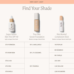 Shade 11W Willow swatch with warm undertones for light skin