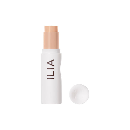 ILIA Skin Rewind packaging close-up, sleek design for on-the-go touch-ups.