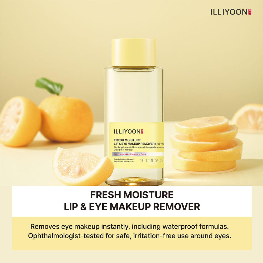 Eye-area application with Illiyoon Fresh Moisture Lip and Eye Remover