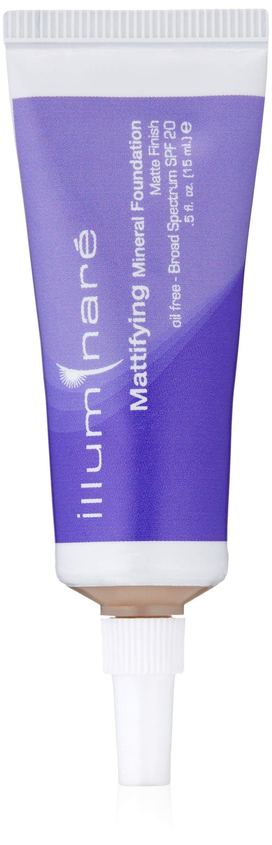ILLUMINARE mattifying foundation Portofino Porcelain tube shows oil-control for shine-free skin