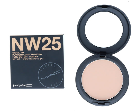 Illuminations MAC Studio Fix Powder Plus compact for seamless one-step makeup application.