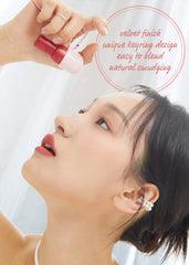 I'M MEME Velvet Tint on lips with convenient keyring packaging