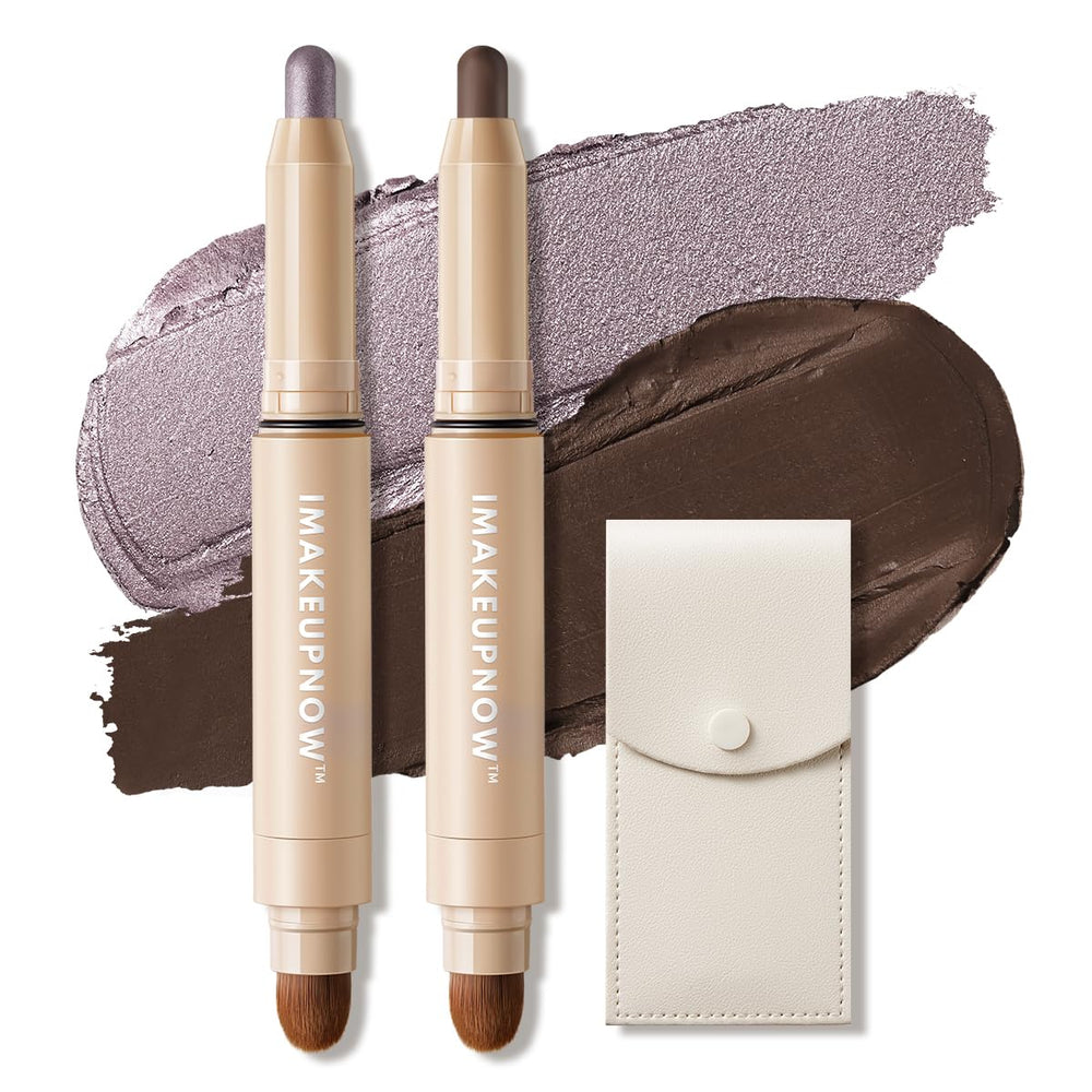 imakeupnow cream eyeshadow stick set 2pc for smooth blending and lasting color.