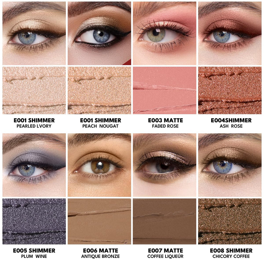 imakeupnow metallic shimmer cream eyeshadow close-up showing rich high-shine finish