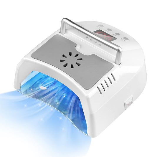 IMENE 72W UV LED lamp front view for fast gel curing.