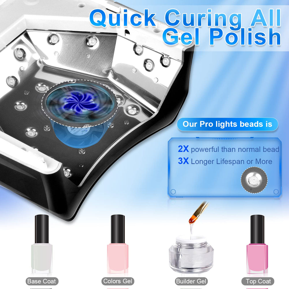 IMENE rechargeable nail dryer offers cable-free operation for flexible use.