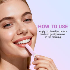 After using iMethod Lip Mask Overnight, lips show hydrated glow
