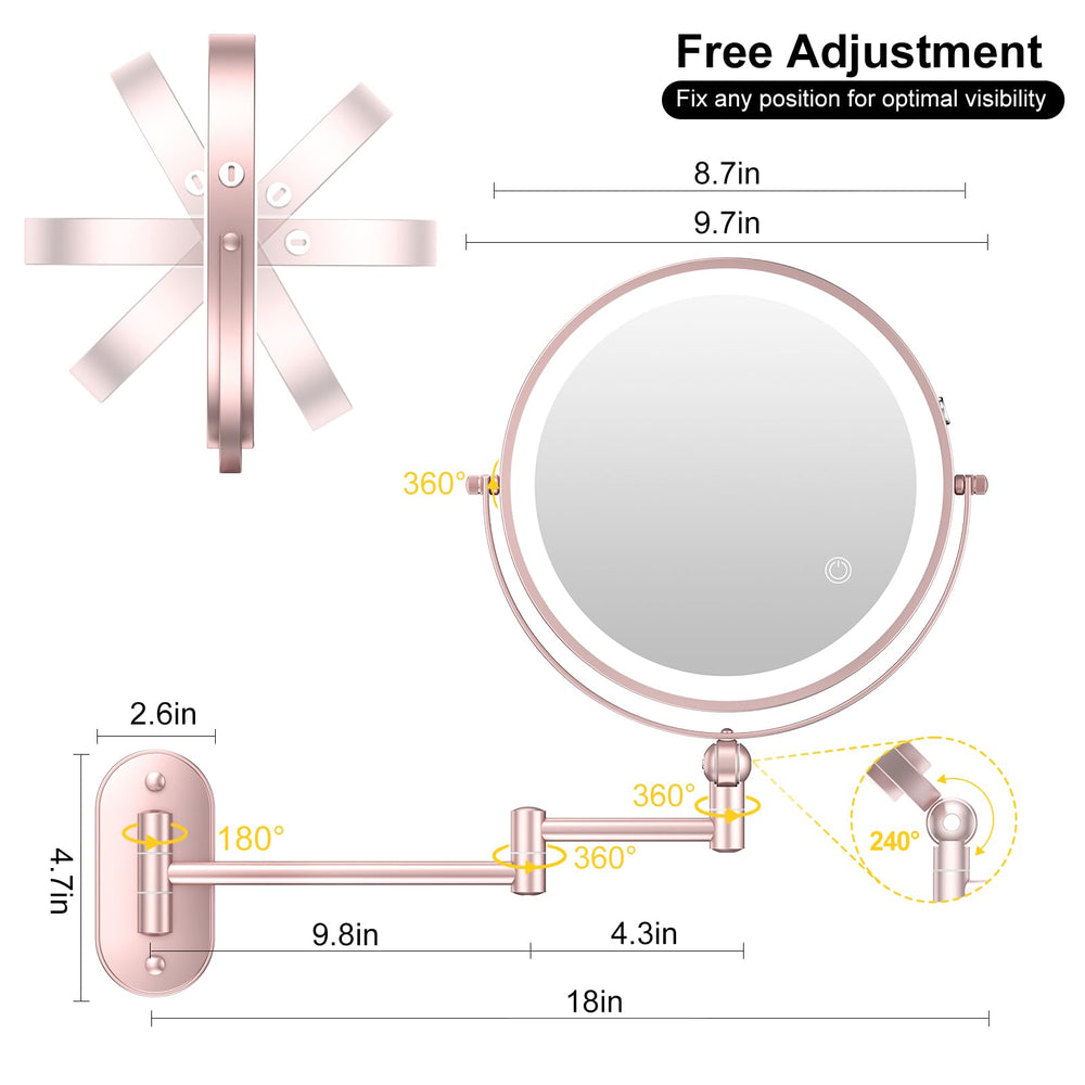 IMIKONA touch control for easy brightness adjustment and lighting mode switching