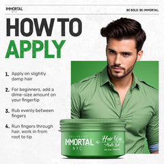 Immortal NYC Matte Look matte finish shot highlighting added volume.