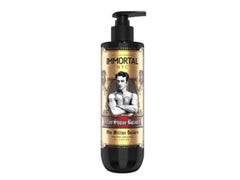 Immortal NYC One Million Dollars Aftershave Balsam bottle close-up for post-shave hydration and fresh scent.