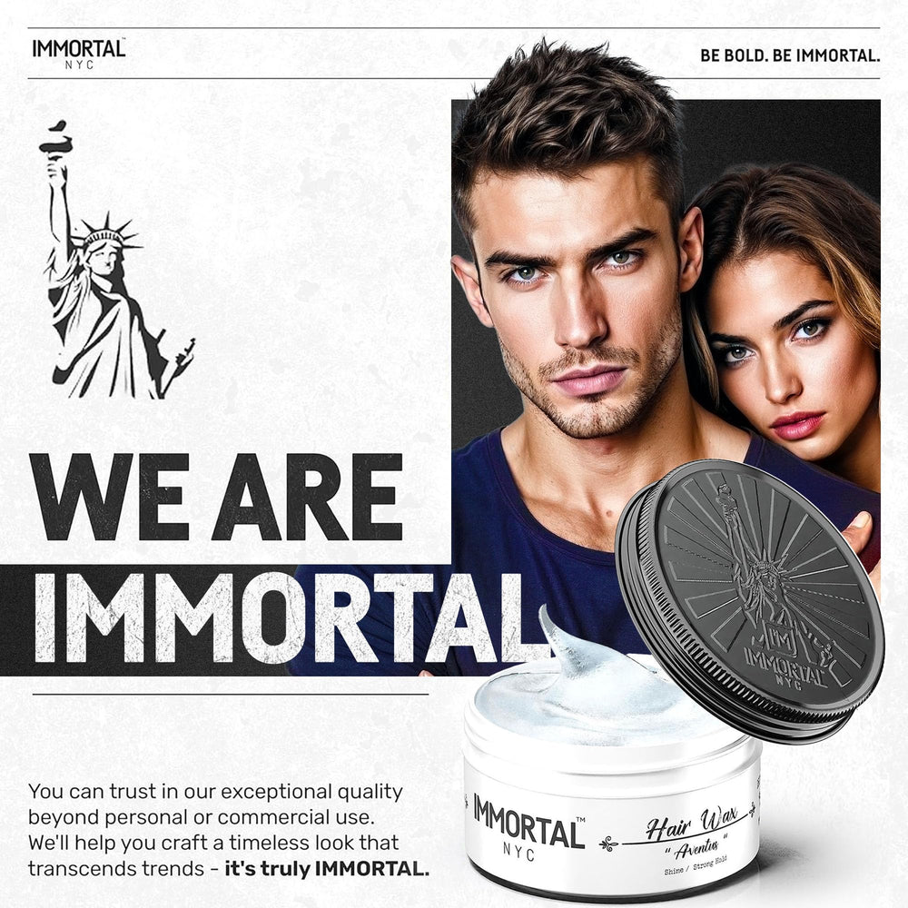 Immortal NYC Aventus no-residue finish washes out easily.