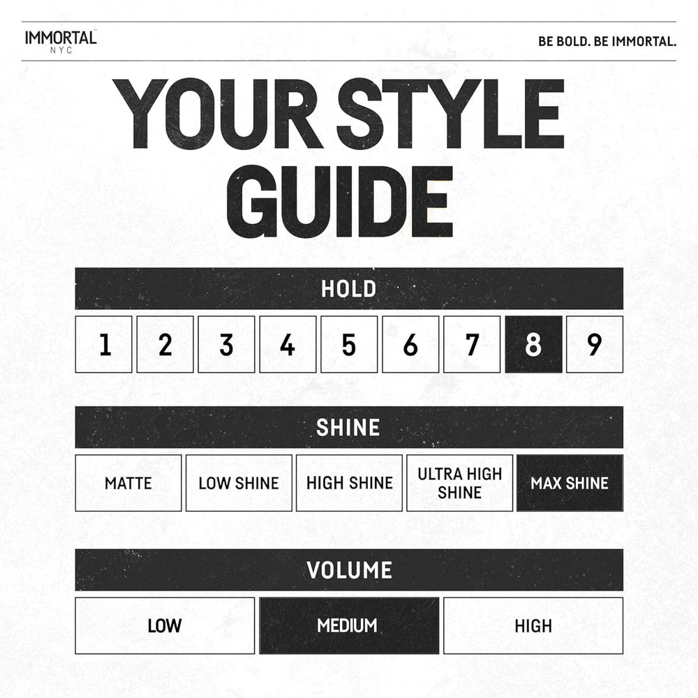 Immortal NYC Aventus style-hair-boost showcases versatile hold for various looks.