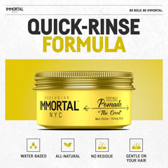 Immortal NYC Creed pomade uses all-natural ingredients for a clean comfortable wear.