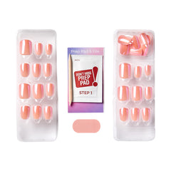 imPRESS included prep pad and file shown for at-home prep and shaping.