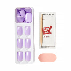 imPRESS Lavender nails are waterproof for everyday activities.