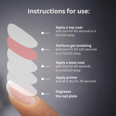 IN.HYPE Sculpting Gel works with upper and lower forms for any length