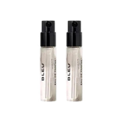 In1mart Bleu two 1.5ml perfume sample vials ideal for travel and scent exploration.