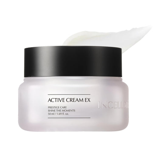 INCELLDERM Riman Active Cream EX jar showing the rich, hydrating formula