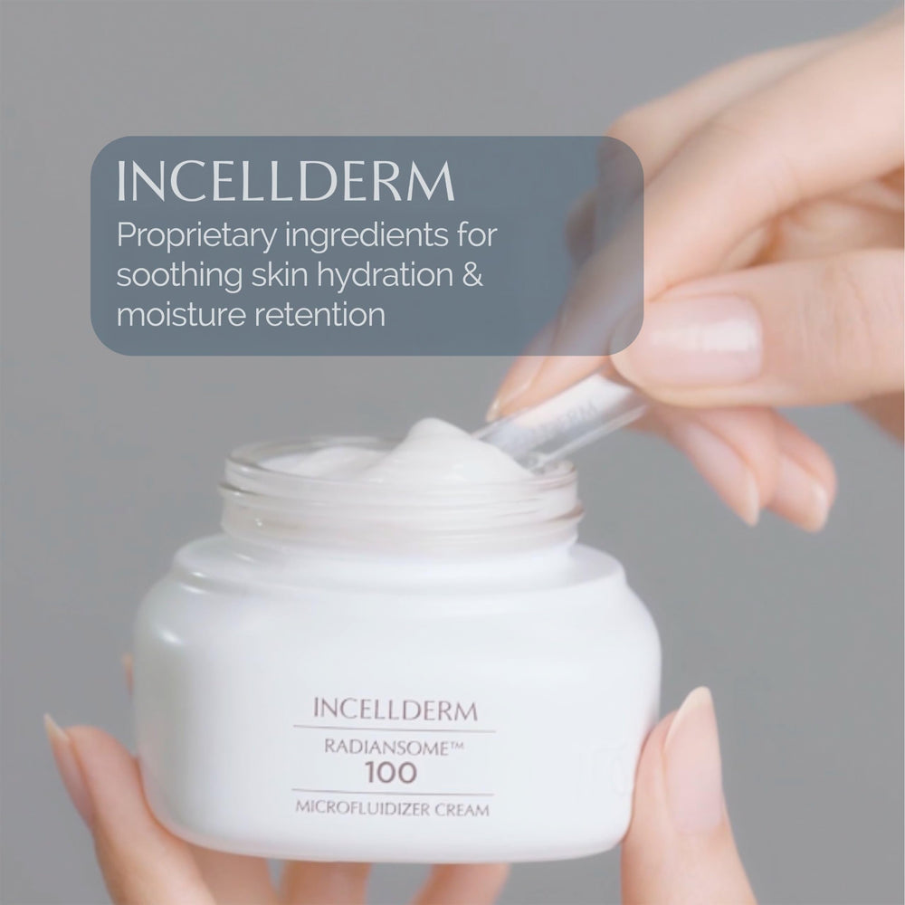 INCELLDERM Riman cream jar shown for nourishing softness