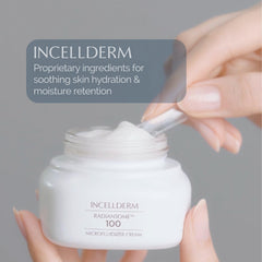 INCELLDERM Riman cream jar shown for nourishing softness