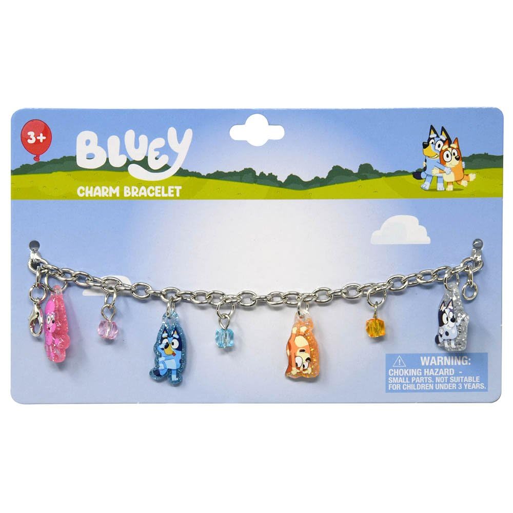 Increditoyz Bluey charm bracelet with colorful charms for kids