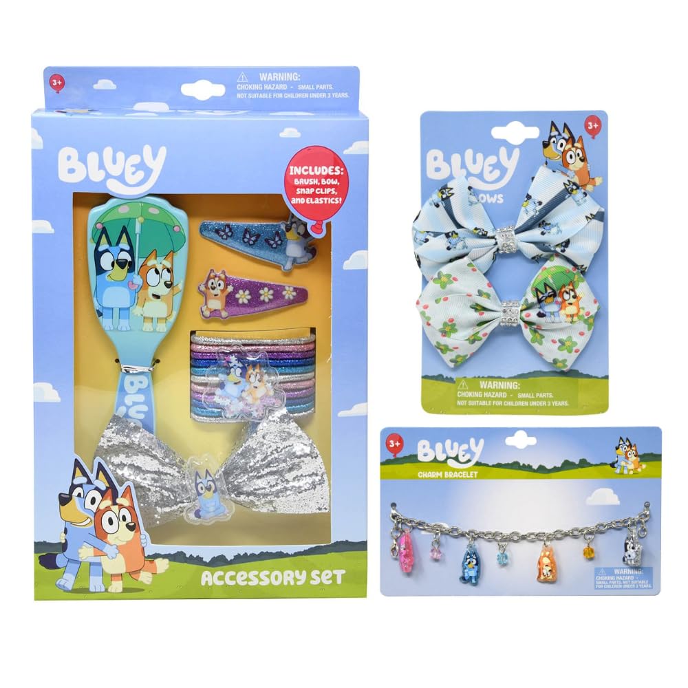 Increditoyz Bluey hair brush with soft bristles for gentle styling