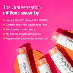 Indeed Nanoblur matte finish demonstrates shine control without cakey look.
