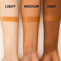 Indian Earth powder on cheek for natural sun-kissed glow and subtle radiance.