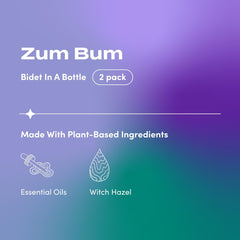 Zum Bum Bidet bottle with witch hazel for gentle cleansing on the go.