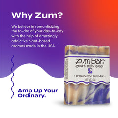 Aromatic lavender notes from Indigo Wild Zum Goat Milk Soap Bar.