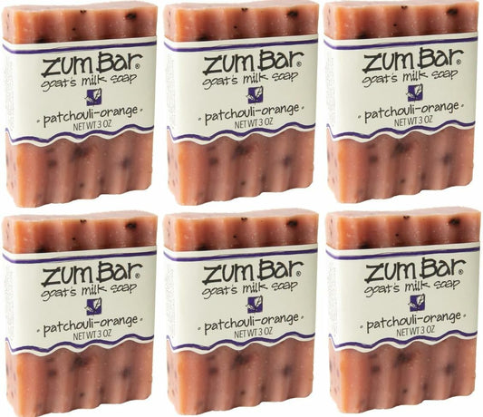 Indigo Wild Zum Goat's Milk Soap Bar with patchouli-orange lather for gentle daily cleansing