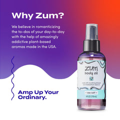 Indigo Wild Zum Sea Salt Body Oil handcrafted in the USA
