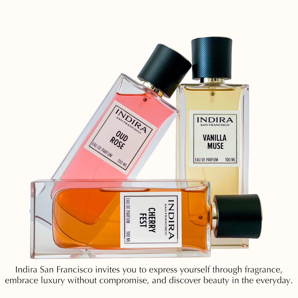 INDIRA SAN FRANCISCO Cognac Vanilla cap close-up with sleek design.