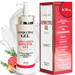 IndulgeMe conductive gel bottle flow enhances glide for at-home device sessions.