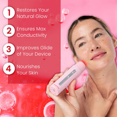 IndulgeMe conductive gel sodium hyaluronate—deep hydration for plump look.