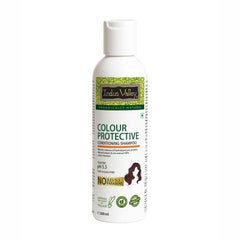 Indus Valley Colour Protective Shampoo bottle demonstrates color-safe cleansing for vibrant hair.