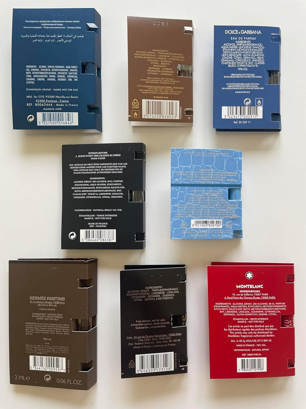 Travel-friendly fragrance pack from Infinite Scents fits purse or pocket.