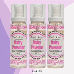 Infinix Baby Fresh Powder Mist applied to fabric for a subtle scent.