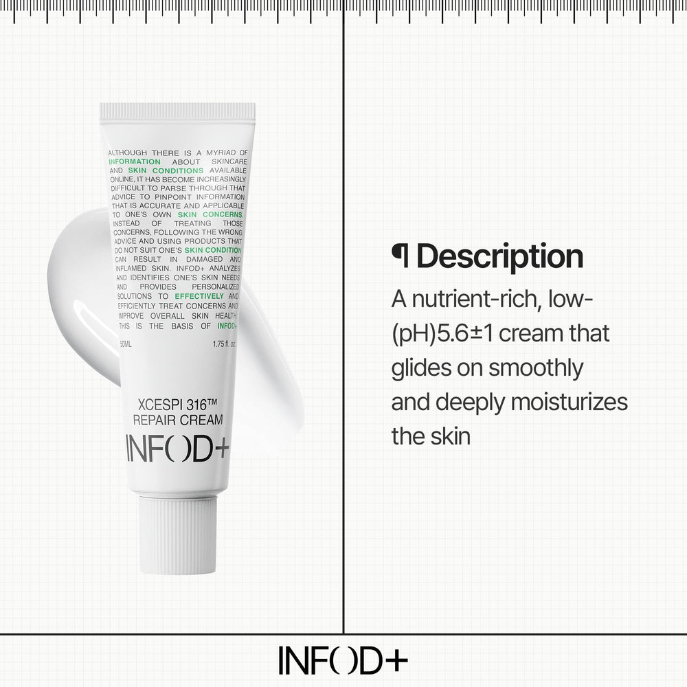InfodPlus 50ml bottle is a compact travel-friendly moisturizer.